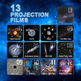 Hjemix | NY 13 I 1 Planetarium Galakse Stjernespektrum Projektor Nattlys HD Stjerne Aurora Prosjektorlampe For Barns Soverom Hjem Fest Dekor