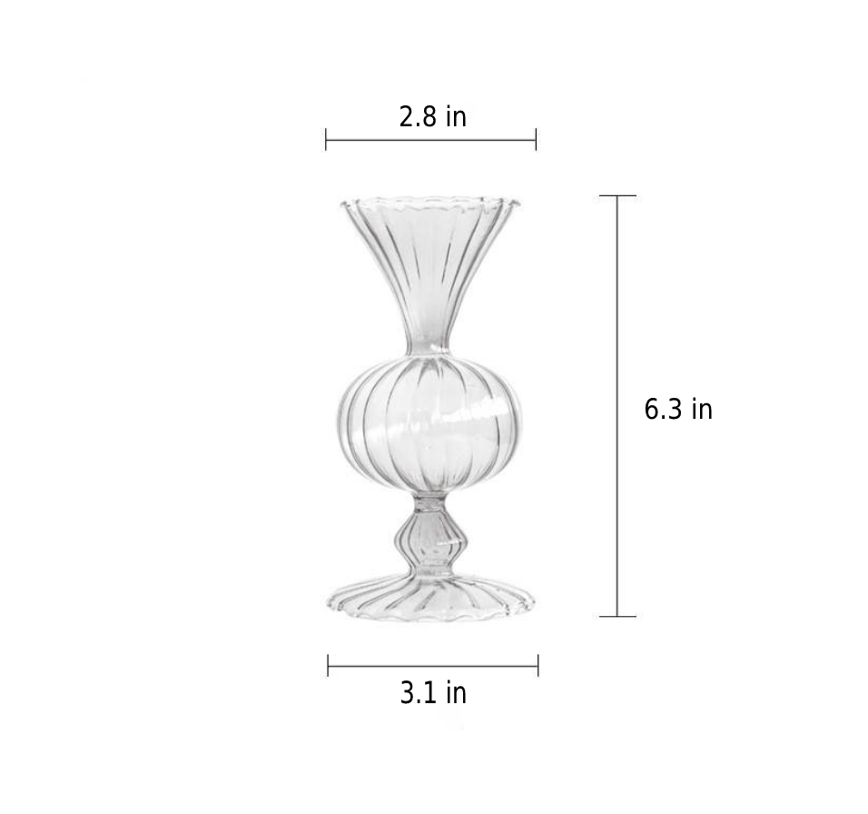 Hjemix | Petal-Teksturert-Glass Akenter & Vaser