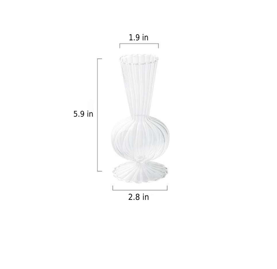 Hjemix | Petal-Teksturert-Glass Akenter & Vaser