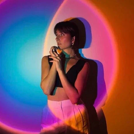 Hjemix | GlowDusk – Solnedgangslampe med justerbare farger og vinkler