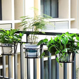 Hjemix | 3Pc Over the Balcony Blomsterpotteholder Svart Nov