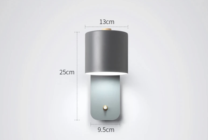 Hjemix | Moderne LED Vegglamper med Bryter Innendørs Hjemmedekor Lys