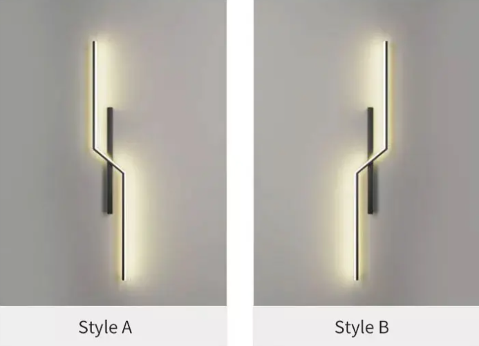 Hjemix | Linjer Kreativ LED Moderne Minimalistisk Vegglampe Dekorative Vegglamper Belysning