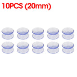 Hjemix | 5/20PCS Dobbelt-sidede plast sugekopper - Rutsjesikre klare vakuumsugere for glass, bilvinduer, bordplater, DIY såpeholder