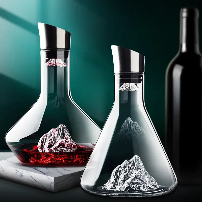 Hjemix | 1500ml Iceberg Decanter Kreativ blyfri krystallmateriale luksus høy-kvalitets hjem rødvin vin distributør karaffel vin mugge