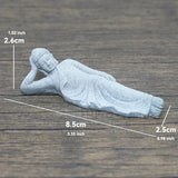 Hjemix | Buddha Stein Statue Liten Buddhiste Munker Tibetansk Buddhisme Figurer Zen Hage Ornament Meditasjon Hjem Akvarium Dekorasjon