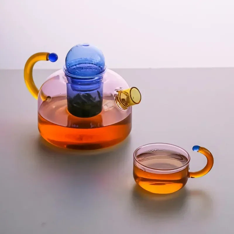 Hjemix | Vintage Fargerik Glass Teapot