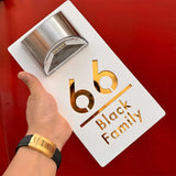 Hjemix | Tall - Tilpasset Husnummer Utendørs LED Solenergi