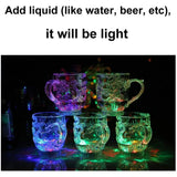 Hjemix | 1 stykke fargeforandrende luminescerende LED dragekrus vannaktiverte lys øl kaffe melk te vin whiskey bar kopp reise kreativ gave