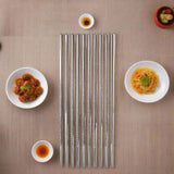 Hjemix | Rustfritt stål spisepinner 5 par sett