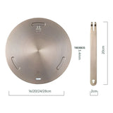 Hjemix | Rustfritt stål varmeledningsplate – Induksjonskok plate varmefordelingsring, kokeskjerm-tilbehør