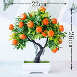 Hjemix | Kunstig Appelsin Kumquat Frukt Tre