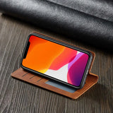 Hjemix | iPhone-deksel: Magnetisk lærveske for stilfull beskyttelse