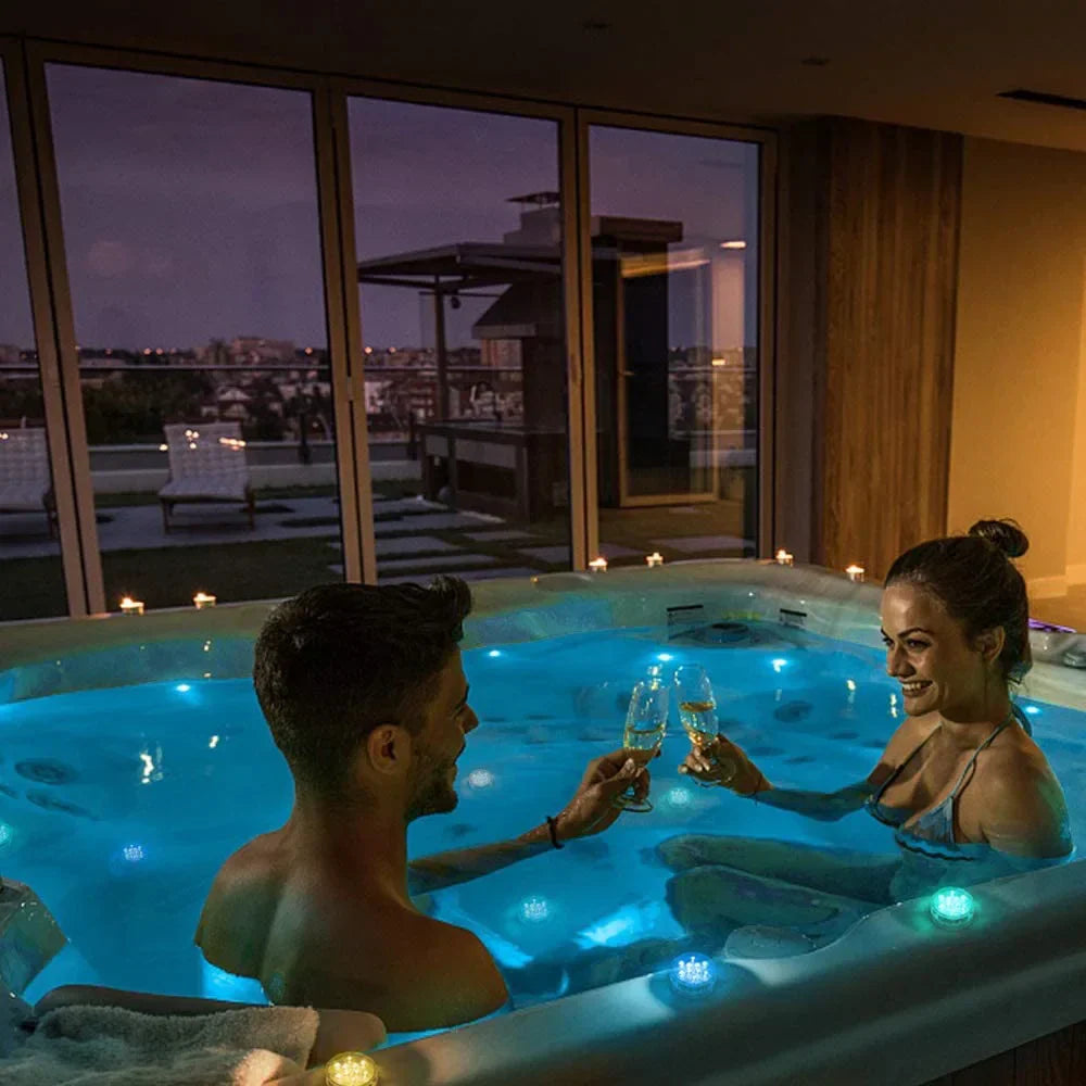 Hjemix | Undervanns belysning til basseng med 10 LED-lamper