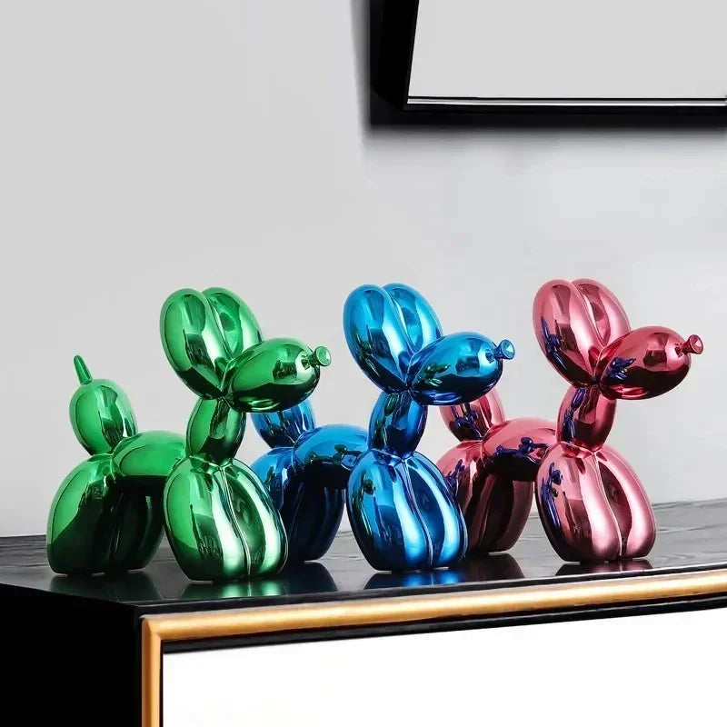 Hjemix | Nordisk Ballonghund Skulptur Harpiks Dyreskulptur Kunst Skulpturer og Figurer Håndverk Hjem Innredning Rom Desktop Tilbehør