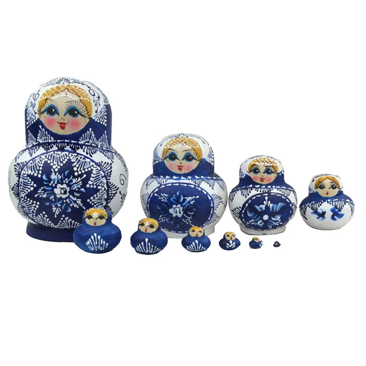 Hjemix | 10 stykker/sett med tre russiske matryoshka dukker