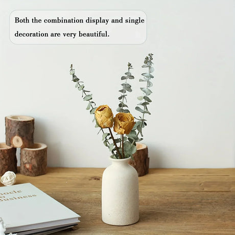 Hjemix Vase Sett Av 3, Blomster Vaser For Rustikk Hjemmedekor, Moderne Bondegård Dekor, Stue Dekor, Hylle Dekor, Bord Dekor