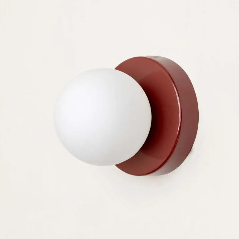 Hjemix | LumiGlobe - Moderne Vegglampe med Glassblokk i Mid-Century Stil