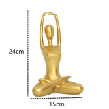 Hjemix Interior Hjem Dekorative Figurer Skrivebord Tv Torsjon Dekorasjon Stue Skulptur Harpiks Statuer Hjem Dekor Yoga Jente Håndverk