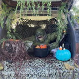 Hjemix | Kreatur The Black Lagoon Grip skulpturer Figur Hagebygging Utendørs ornamenter Monster statue Mann Halloween dekorasjon