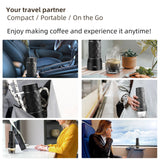 Hjemix | Bærbar Kaffemaskin Espresso Maskin Håndpresse Kapsel Malt Kaffe Brygger Bærbar for Reiser og Piknik, BioloMix