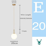 Hjemix | Mid-Century Modern Glass Ball Pendant Light