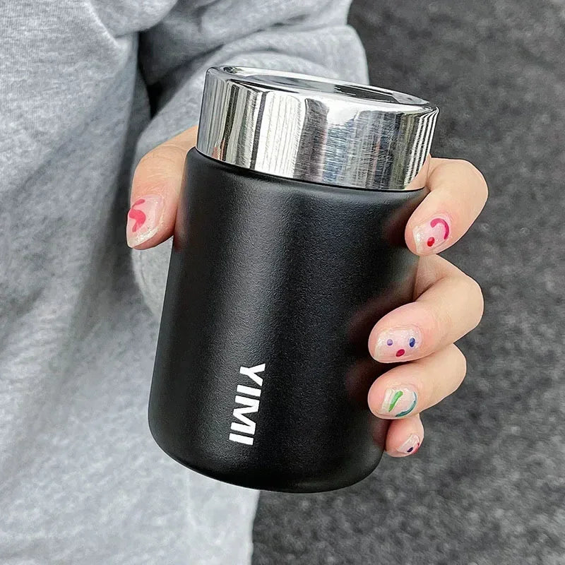 Hjemix | 230ml Mini 316 Rustfritt Stål Bærbar Termos - Pocket Vakuumflaske