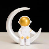 Hjemix | Harpiks Astronaut Figur Statue Rom Reisende Skulptur Utdanningsleketøy Skrivebordsdekorasjon Astronaut Modell For Barn Gave