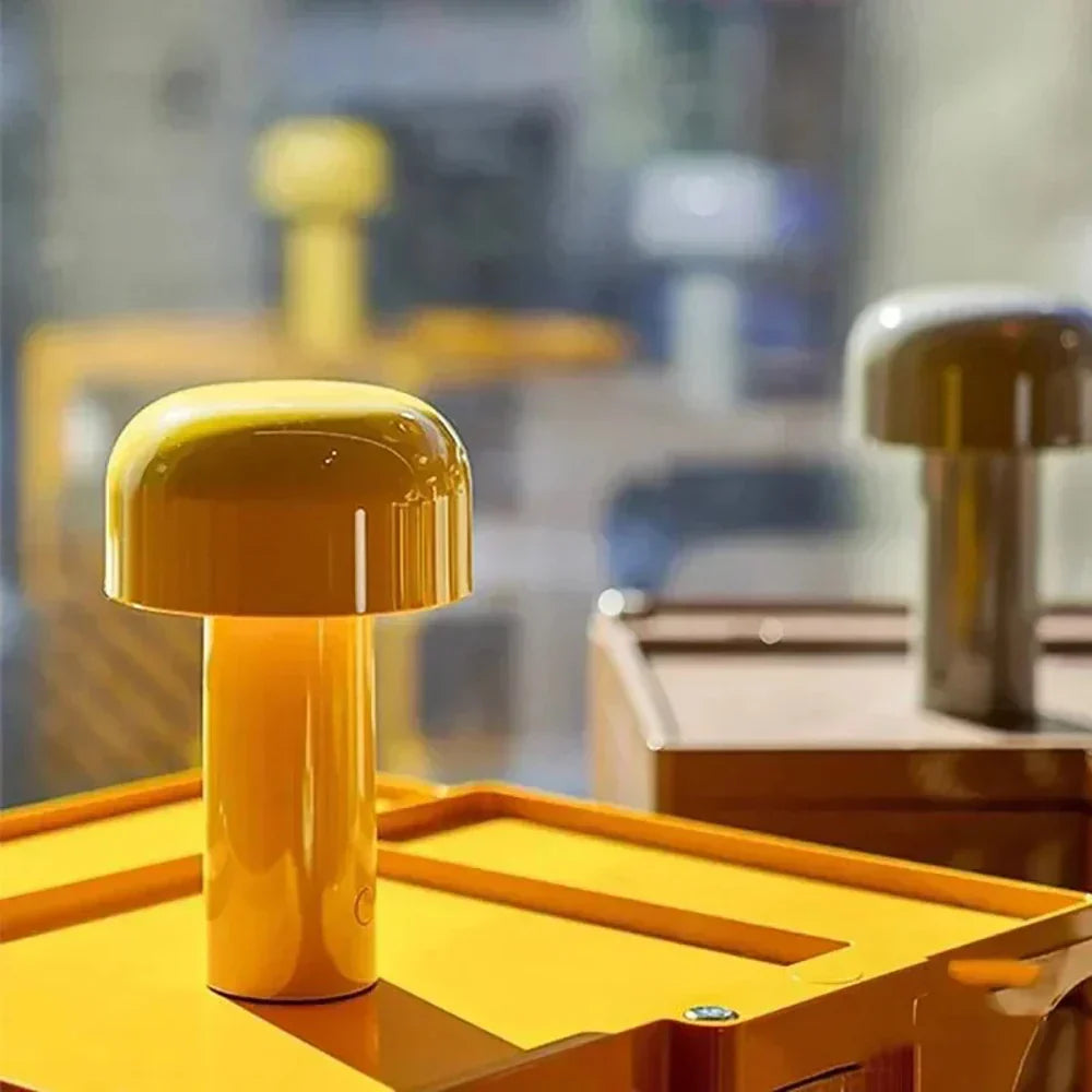Hjemix | Italiensk designer sopp bordlampe nattlys - bærbar trådløs berøringslampe