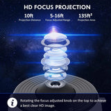 Hjemix | NY 13 I 1 Planetarium Galakse Stjernespektrum Projektor Nattlys HD Stjerne Aurora Prosjektorlampe For Barns Soverom Hjem Fest Dekor