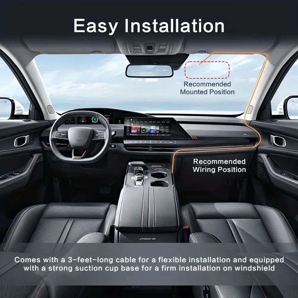 Hjemix | Q08 1080P Dash Cam med G-sensor - 170° Vidvinkelobjektiv & Super Nattseing