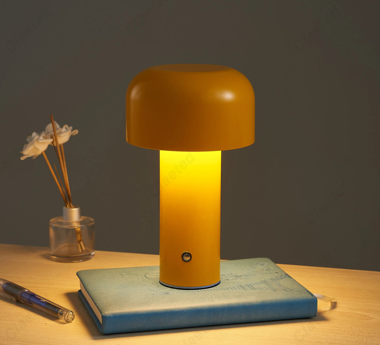 Hjemix | Italiensk designer sopp bordlampe nattlys - bærbar trådløs berøringslampe