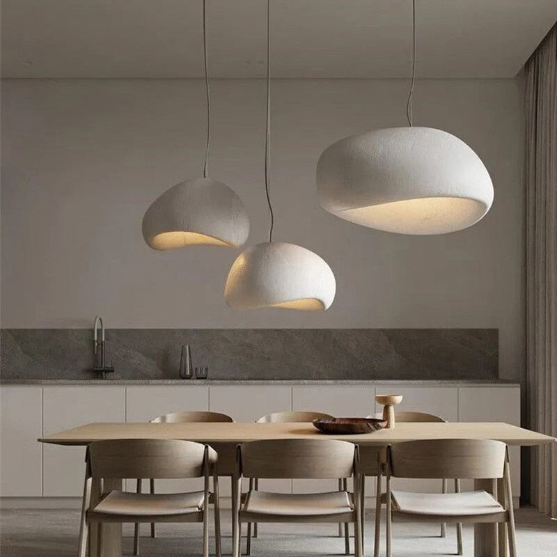 Hjemix | Japansk Wabi-Sabi Modern Minimalist Spisestue Kromelys Stue & Soverom Bar Hengende Dekorasjon Lampe