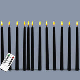 Hjemix | Frendorf - Svart LED te-lys uten flamme med fjernkontroll for en uforglemmelig atmosfære