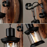 Hjemix | Retro Lantern Lamp Industriell Lantern Vegglampe