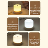 Hjemix | Kreativ USB Nattbordlampe - Touch-Dimming LED Nattlys for Soverom & Studenthybel