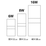 Hjemix | Vegglampe med bevegelsessensor, tegning, aluminium, akryl, dekorasjon, belysning, vegglampe, interiør, kjøkken, soverom, gang, korridor