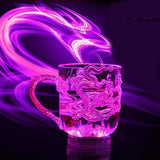 Hjemix | 1 stykke fargeforandrende luminescerende LED dragekrus vannaktiverte lys øl kaffe melk te vin whiskey bar kopp reise kreativ gave