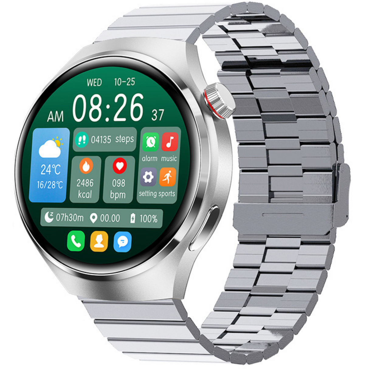 Hjemix | Smartklokke: Ideell for Sport, Forretning & Livsstil Ekg, Amoled Hd, Bluetooth, Hjertefrekvens Begrenset Utgave