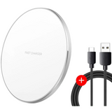 Hjemix | 30W Rask Trådløs Ladeplate | Premium USB C Ladekabel MagSafe Lader for Apple iPhone, Samsung & Android - Rask Trådløs Ladeplate