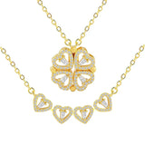 Hjemix | Magnetisk Leaf & Hjerte Halskjede