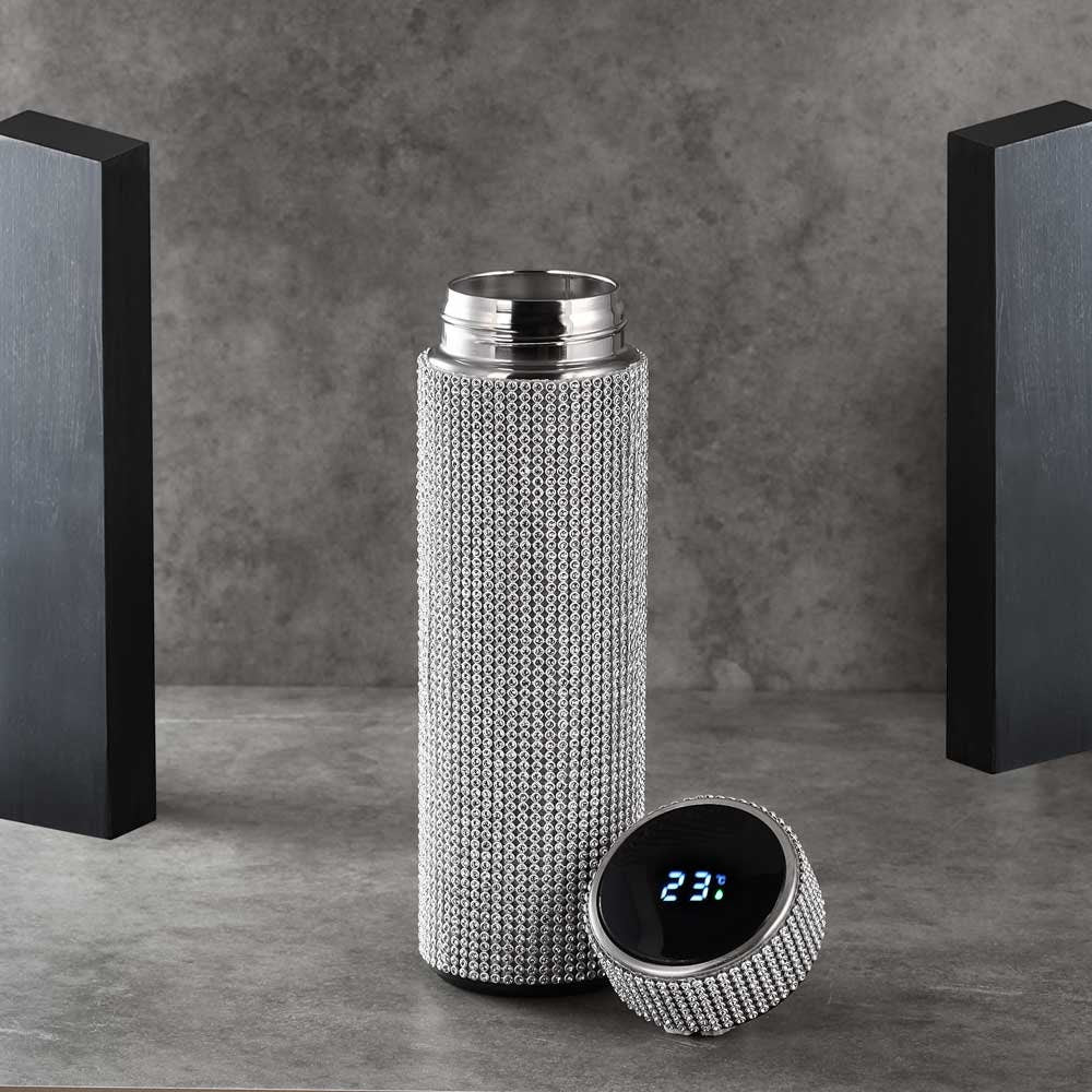 Hjemix | Smart Flaske Termos I Smart Temperaturdisplay Zirconia Vakuumflaske 500 ML