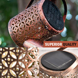 Hjemix | Utendørs hagelampe i jern med solenergi