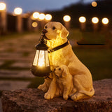 Hjemix | Sweet dog statue garden lighting