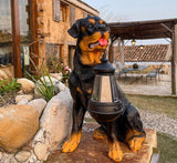 Hjemix | Sweet dog statue garden lighting