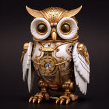 Hjemix | Steampunk Ugle Harpiks Kunstverk Dekorasjon Hjem Innendørs og Utendørs Hage Dør Dekorasjon Halloween Dekorasjon Tilbehør