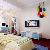 Hjemix | Enkel kreativ hjemmeinnredning ornament drømmefanger bilanheng (Hvit)