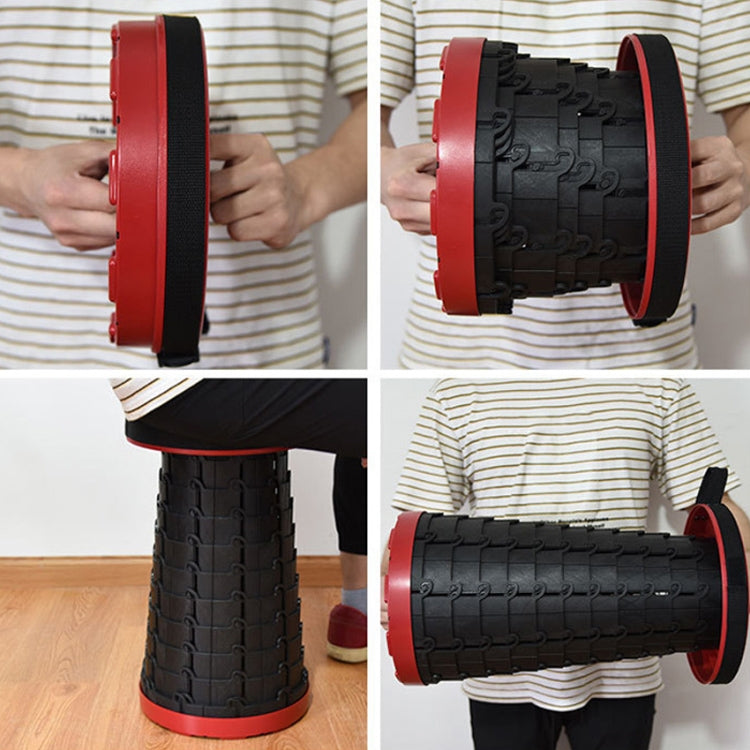 Hjemix | Utendørs Bærbar Sammenlegbar Teleskopisk Plast Håndverker Camping Fisking Hage Stol (Lilla)