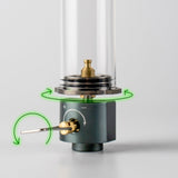 Hjemix | BRS-55 Utendørs Campingbelysning Mini Damplys Telt Gass Løs Stearinlys