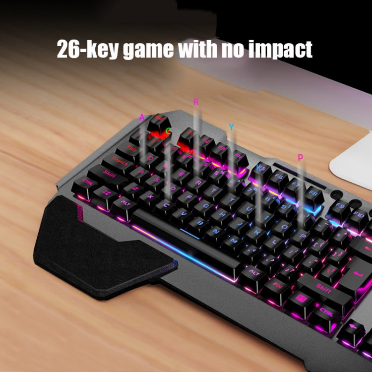 Hjemix | K680 RGB Oppladbart Gaming Trådløst Tastatur og Mus Sett (Svart)